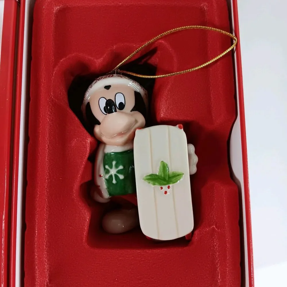 Lenox Disney 2020 Annual Let It Snow Mickey Mouse Christmas Ornament Holiday
